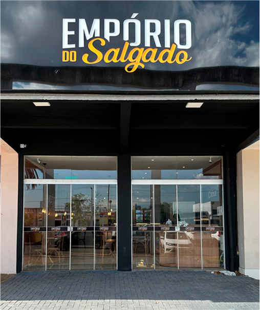 Fachada da loja Empório do Salgado em Palmas TO